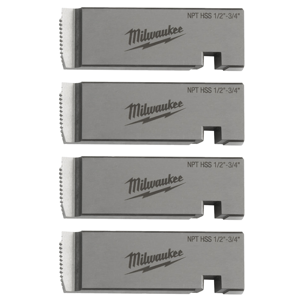 Milwaukee Juego de peines 1/2" - 3/4" NPT HSS para MXFPTR2