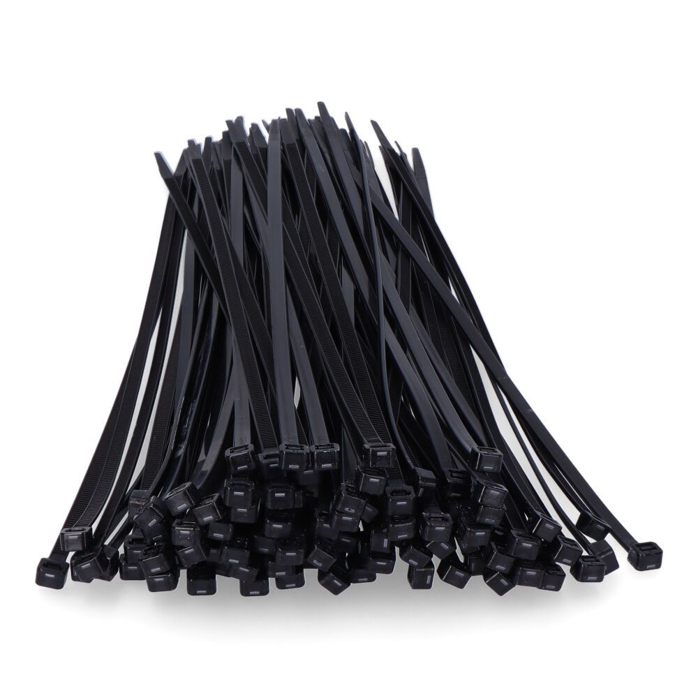 Bridas negras 8,0 x 450 mm nylon alta calidad (bolsa 100 unid.)