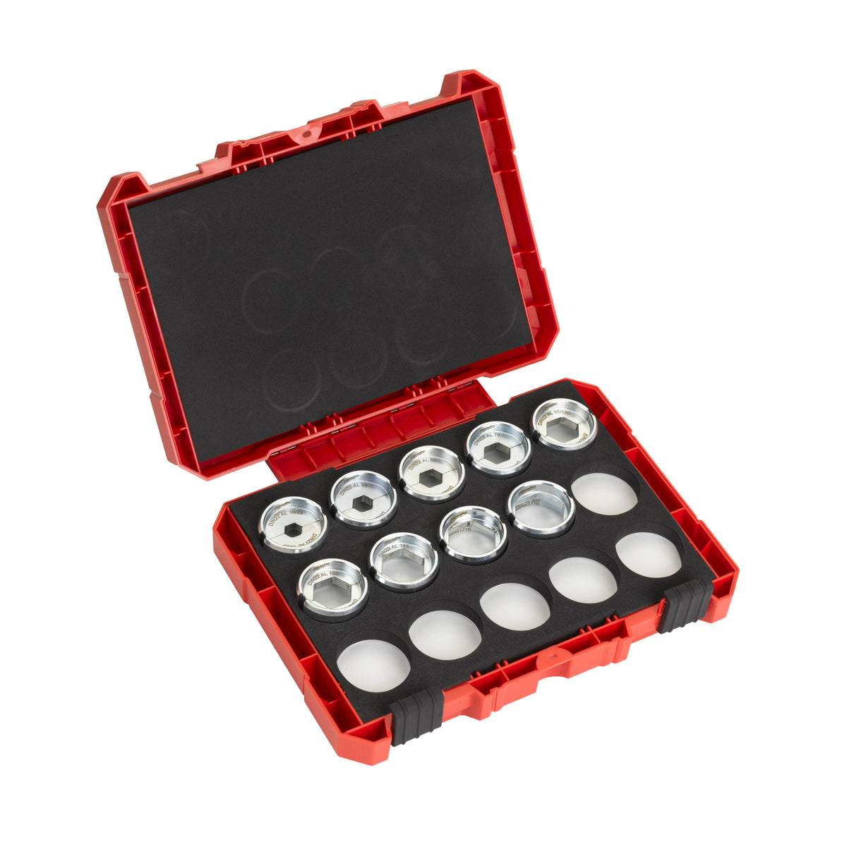 Milwaukee Kit con Matrices DIN AL desde 16 a 300mm² para HCCT