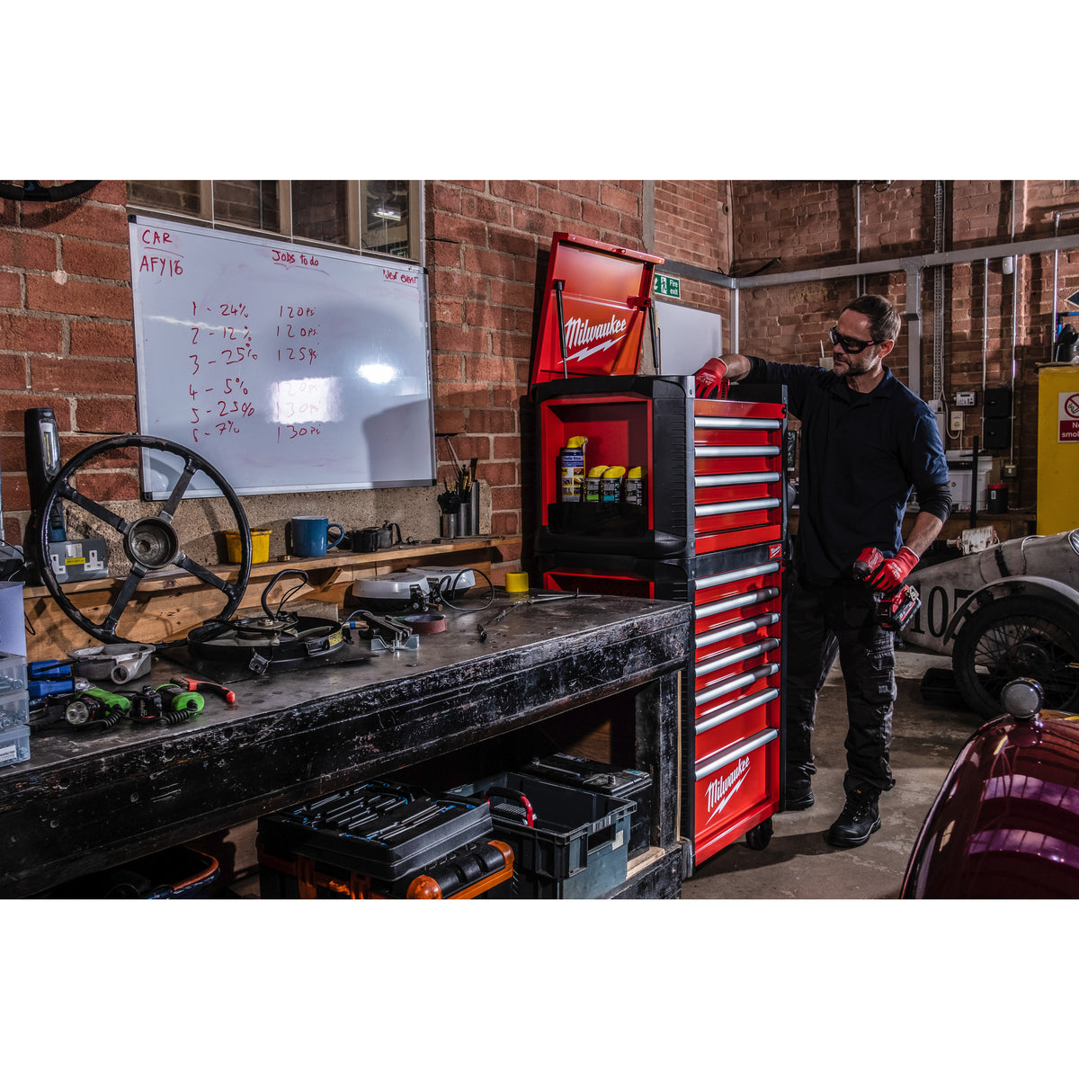 Milwaukee Carro de herramientas con 7 cajones TOOLGUARD™ — imagen 2