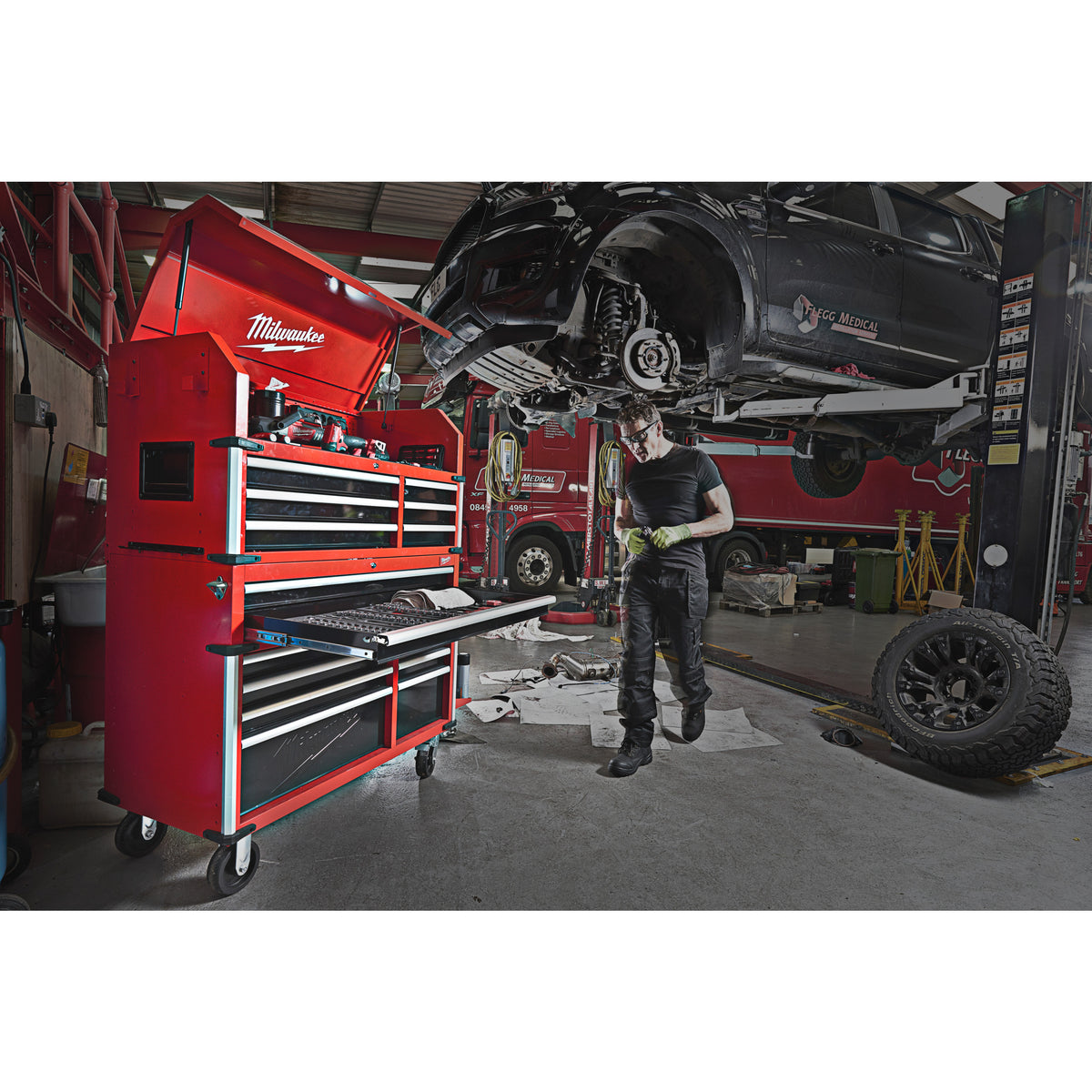 Milwaukee Carro de herramientas con 10 cajones TOOLGUARD™ — imagen 2