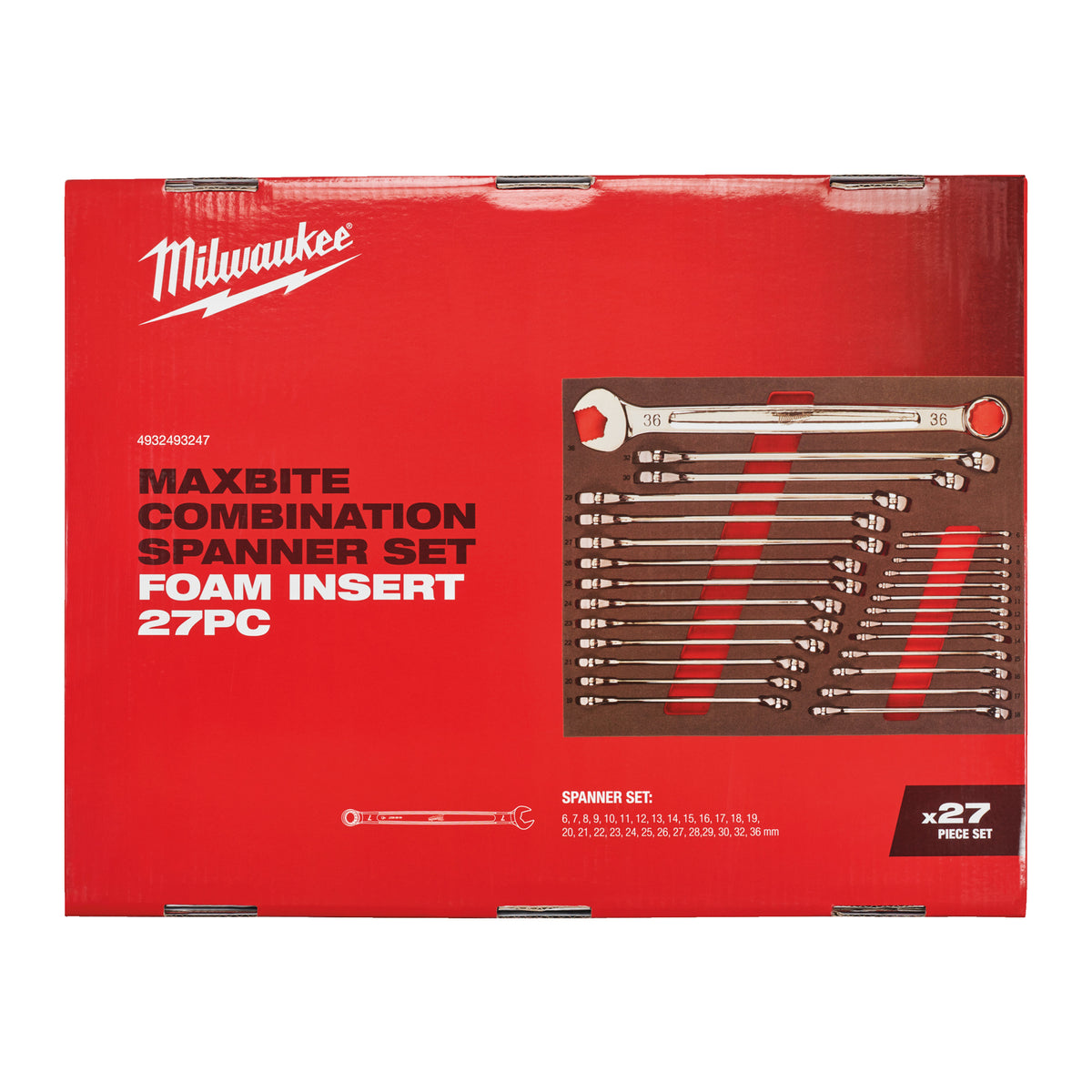 Milwaukee 3/3 espuma 27 llaves combinadas MAX BITE™ — imagen 4