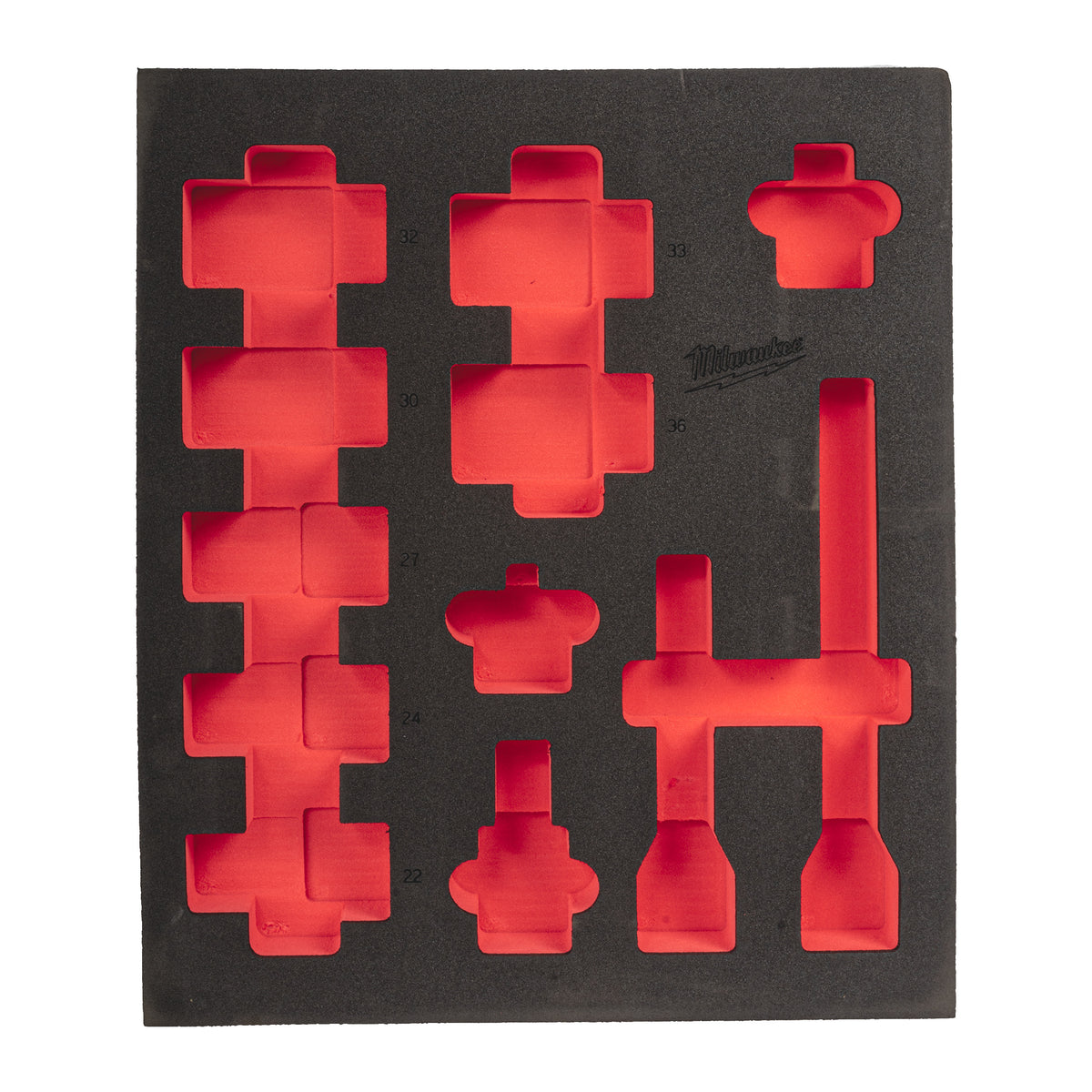 Milwaukee 3/3 Espuma con 12 piezas de vasos de impacto largos 3/4"