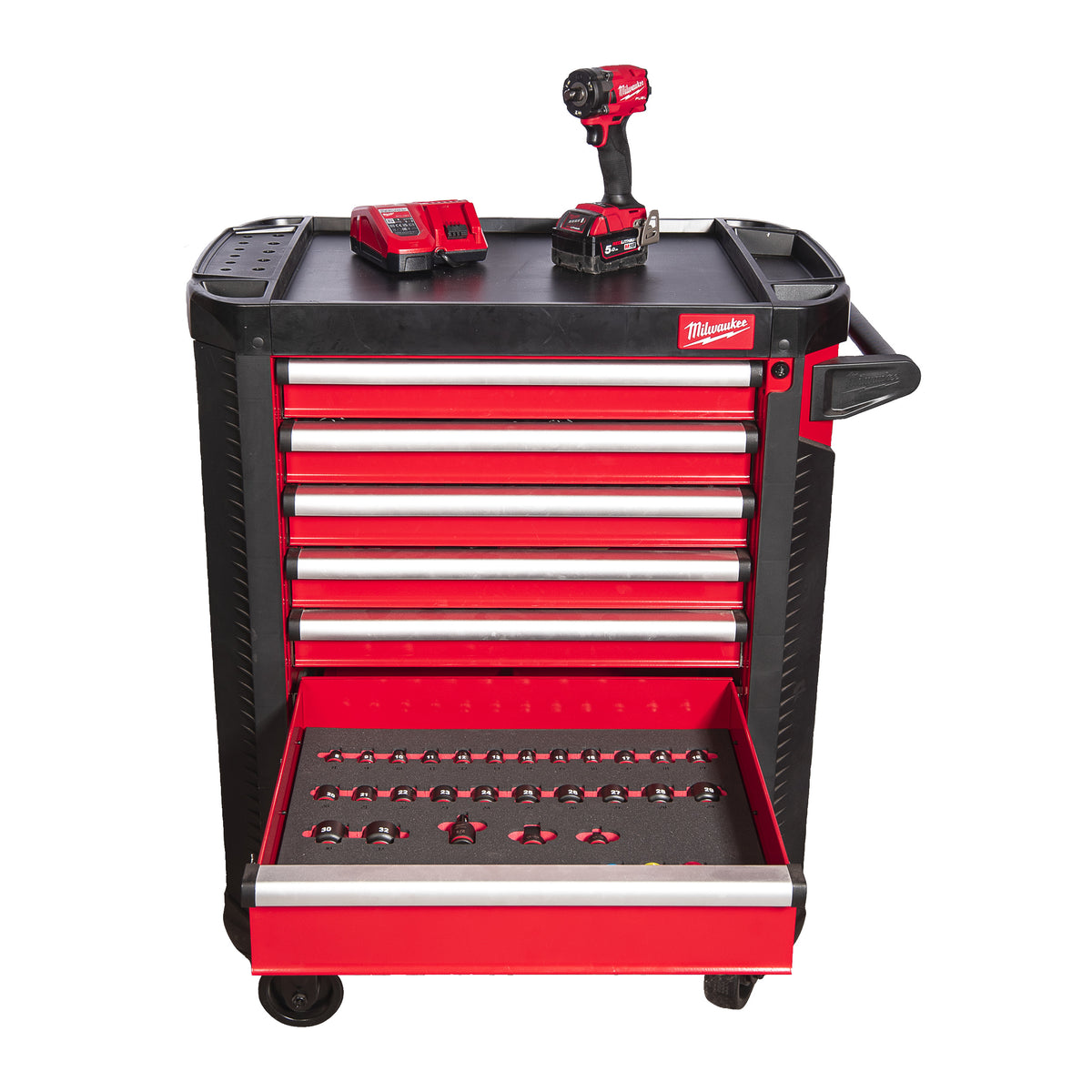 Milwaukee Carro de herramientas con 7 cajones TOOLGUARD™ de 78cm premium