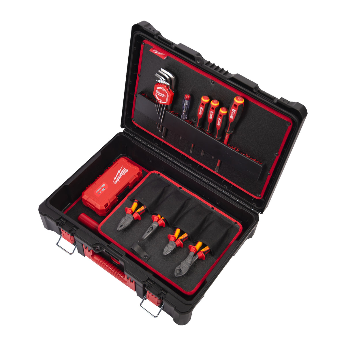 Milwaukee Kit de electricista con 62 piezas PACKOUT™