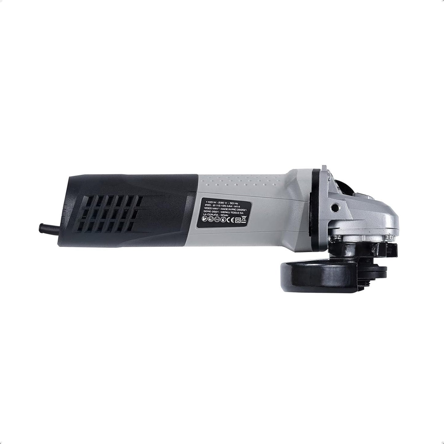 Werku WK400910 Amoladora Angular 125 mm 1100W
