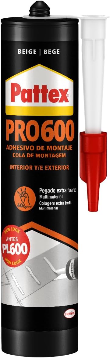 Pattex PRO 600 Adhesivo Montaje