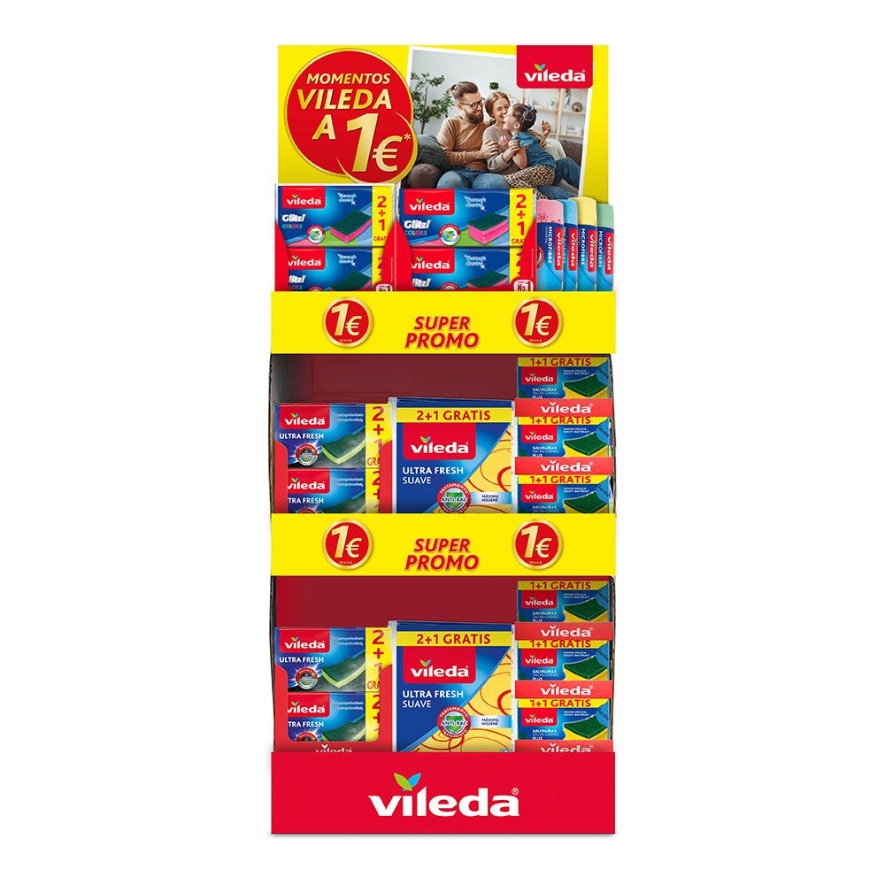 Expositor "momentos vileda a 1€"
