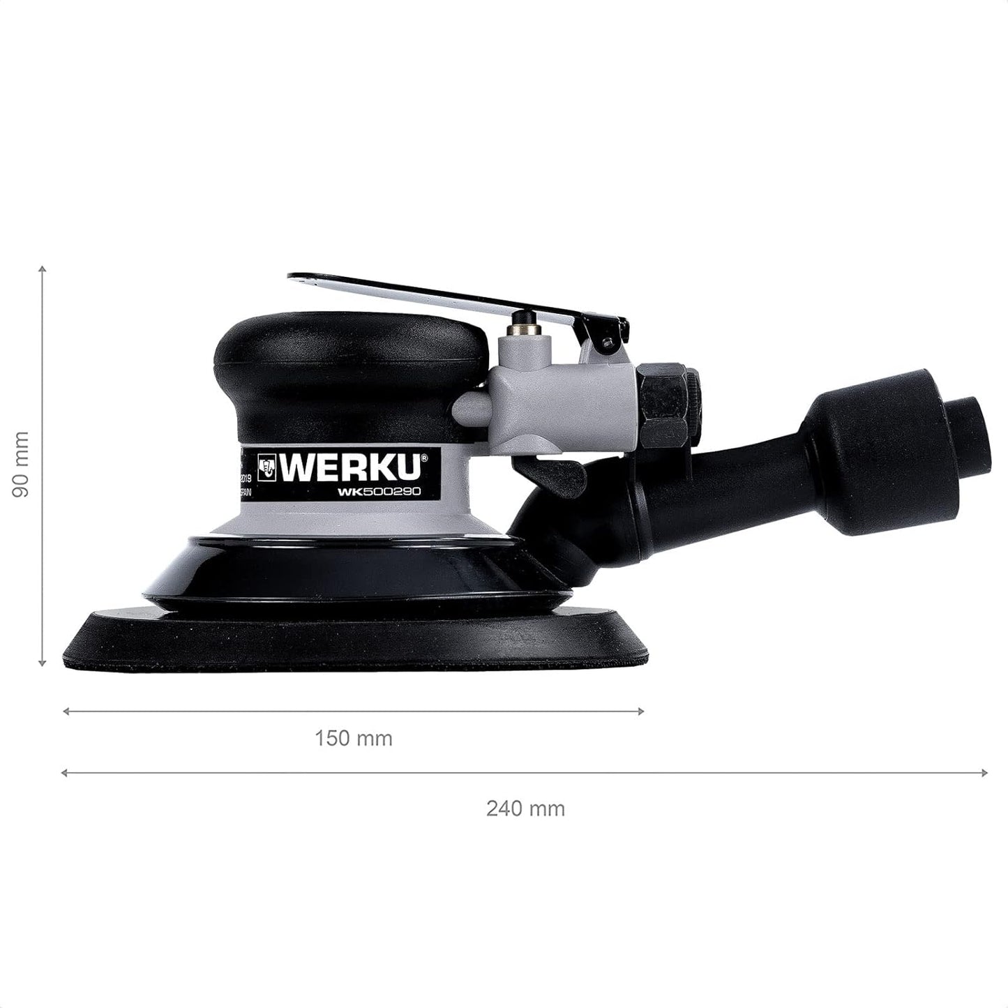 Werku Lijadora Rotorbital Neumática 150mm con Aspiración WK500290