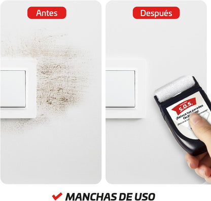 Titanlux Rodillo Pintura Retoca Paredes Blanco 30 ml | Retoques rápidos y limpios