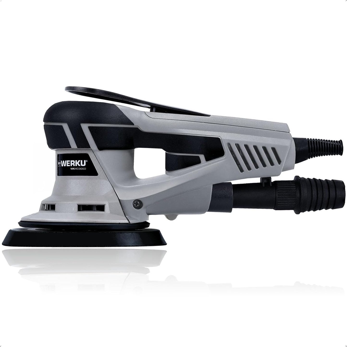 Werku Lijadora Rotorbital 150mm 350W Brushless con Aspiración WK403660