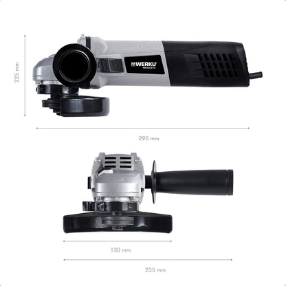 Werku WK400910 Amoladora Angular 125 mm 1100W