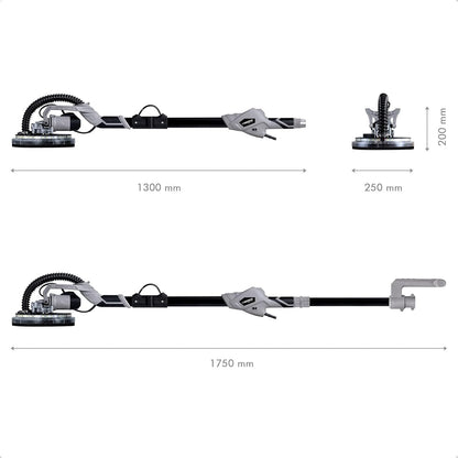 Werku WK400030 Lijadora Paredes y Techos 225 mm 750W con LED