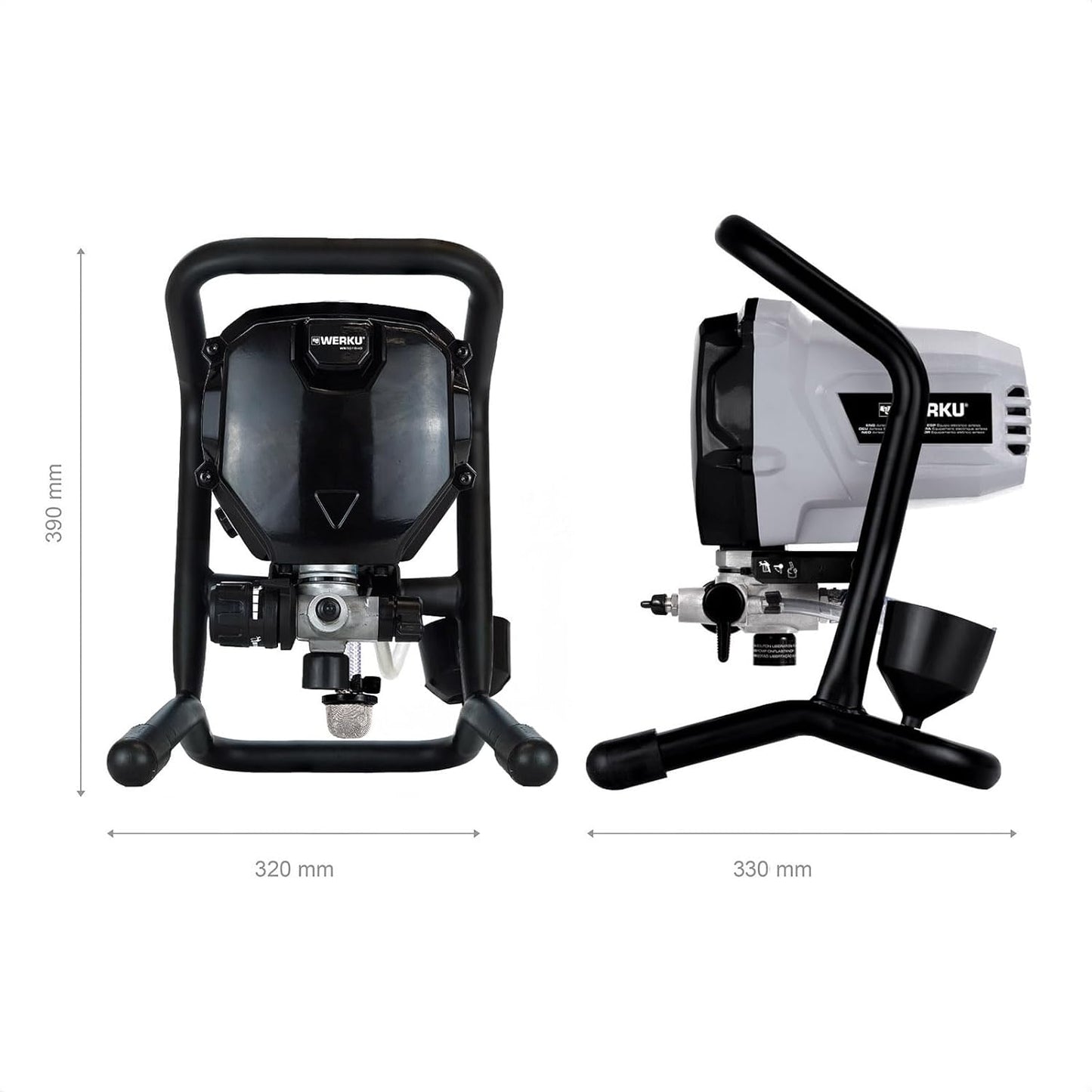 Werku WK501640 Equipo Airless Eléctrico 700W 205Bar Pistola 517