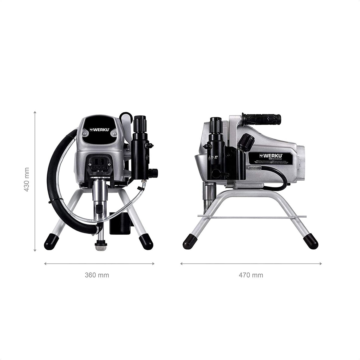 Werku Wk500900 Airless-Elektrogerät + KOSTENLOSE Düse