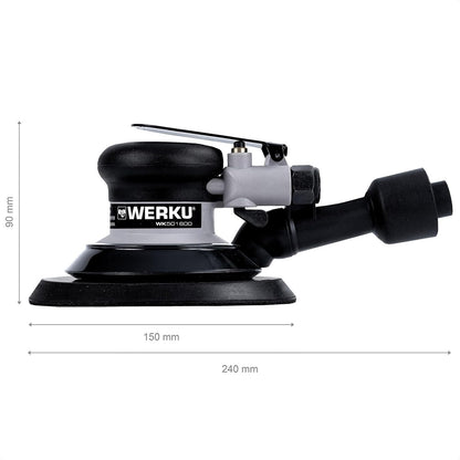 Werku Lijadora Rotorbital Neumática 150mm con Aspiración