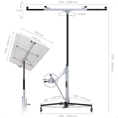 Elevador de Placas y Paneles Horizontal-Vertical WK602150