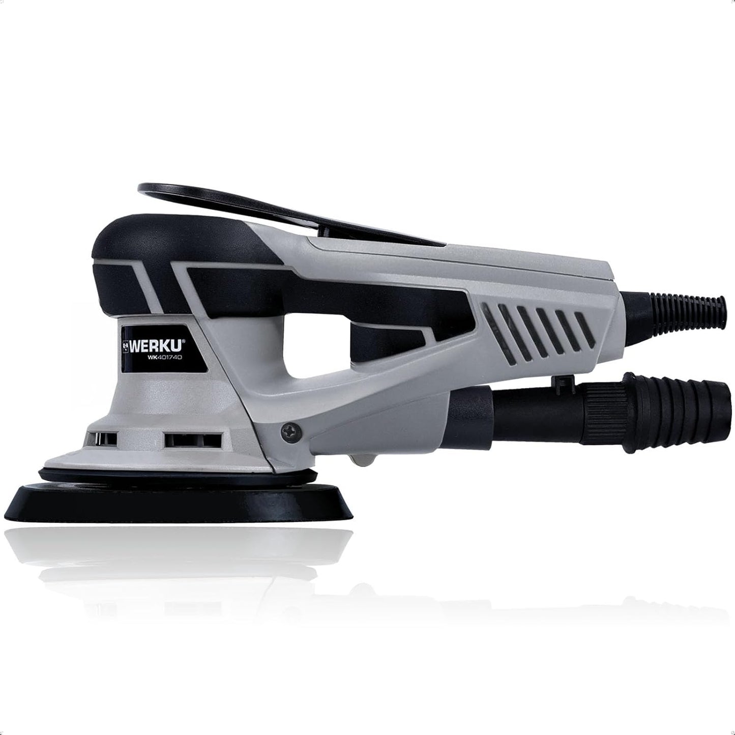 Werku Lijadora Rotorbital 150mm 350W con Aspiración y Display WK401740