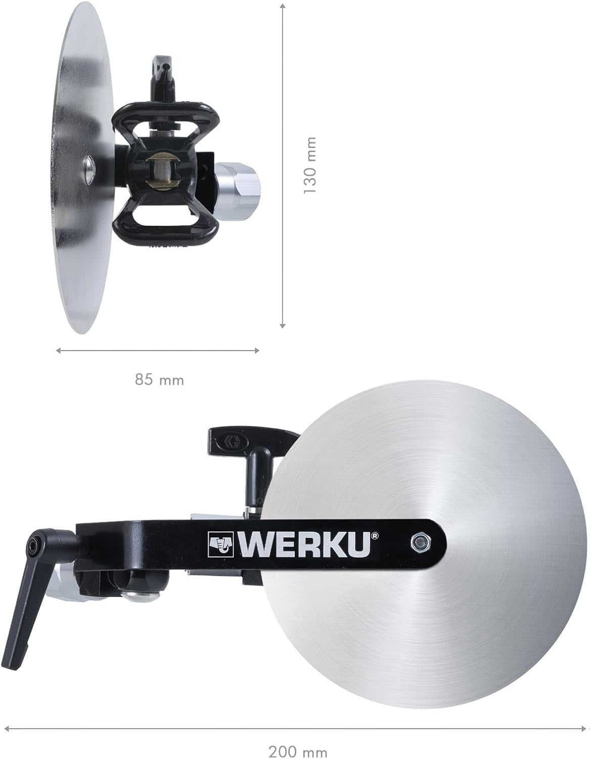 Werku WK501580 Portaboquillas Giratorio Airless Guía Bordes con Boquilla 517