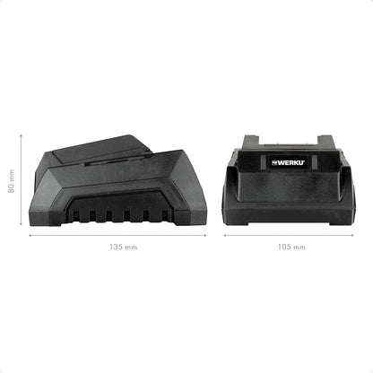 Werku WK403480 Cargador Rápido Baterías 20V 60W
