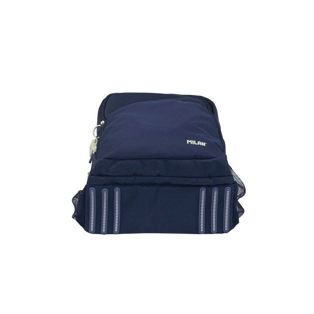 Mochila escolar 4 cremalleras serie 1918 25 l azul marino