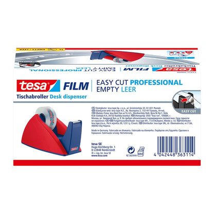 Portarollos easy cut rojo / azul para rollos de 33 m