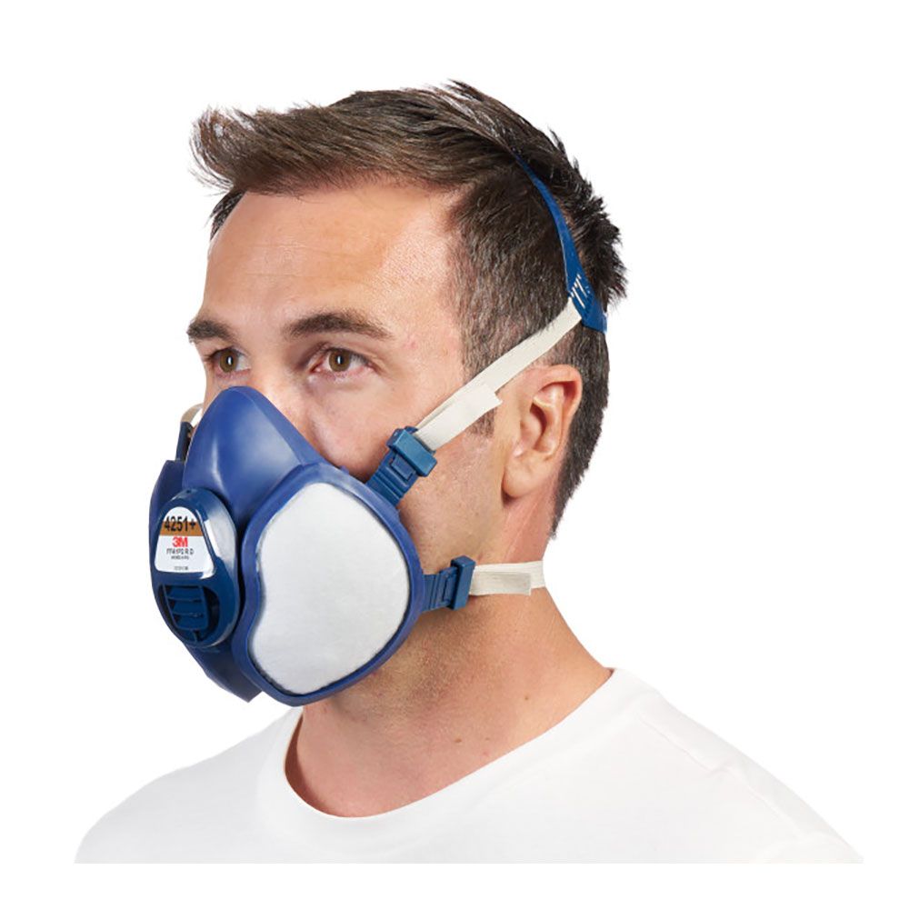 Mascarilla con filtros integrados 4251+, vapores orgánicos a1p2