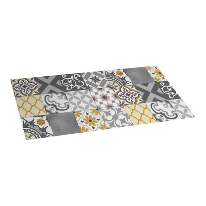 Alfombra vinílica croma patch gris-ambar 50 x 110 cm