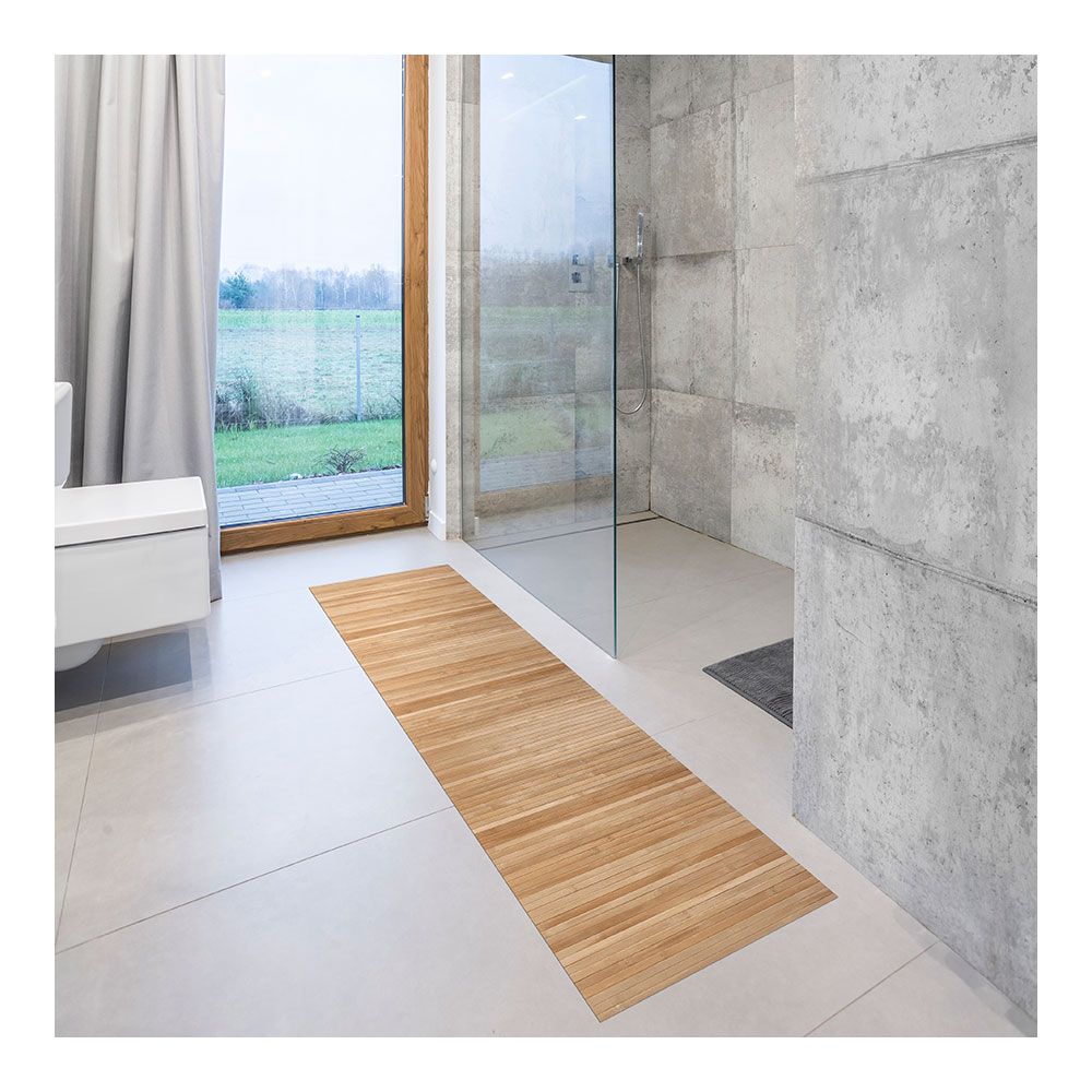 Alfombra bambú natur 80 x 150 cm