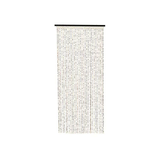 Cortina de bambú, color marrón, para puerta, 90 x 200 cm