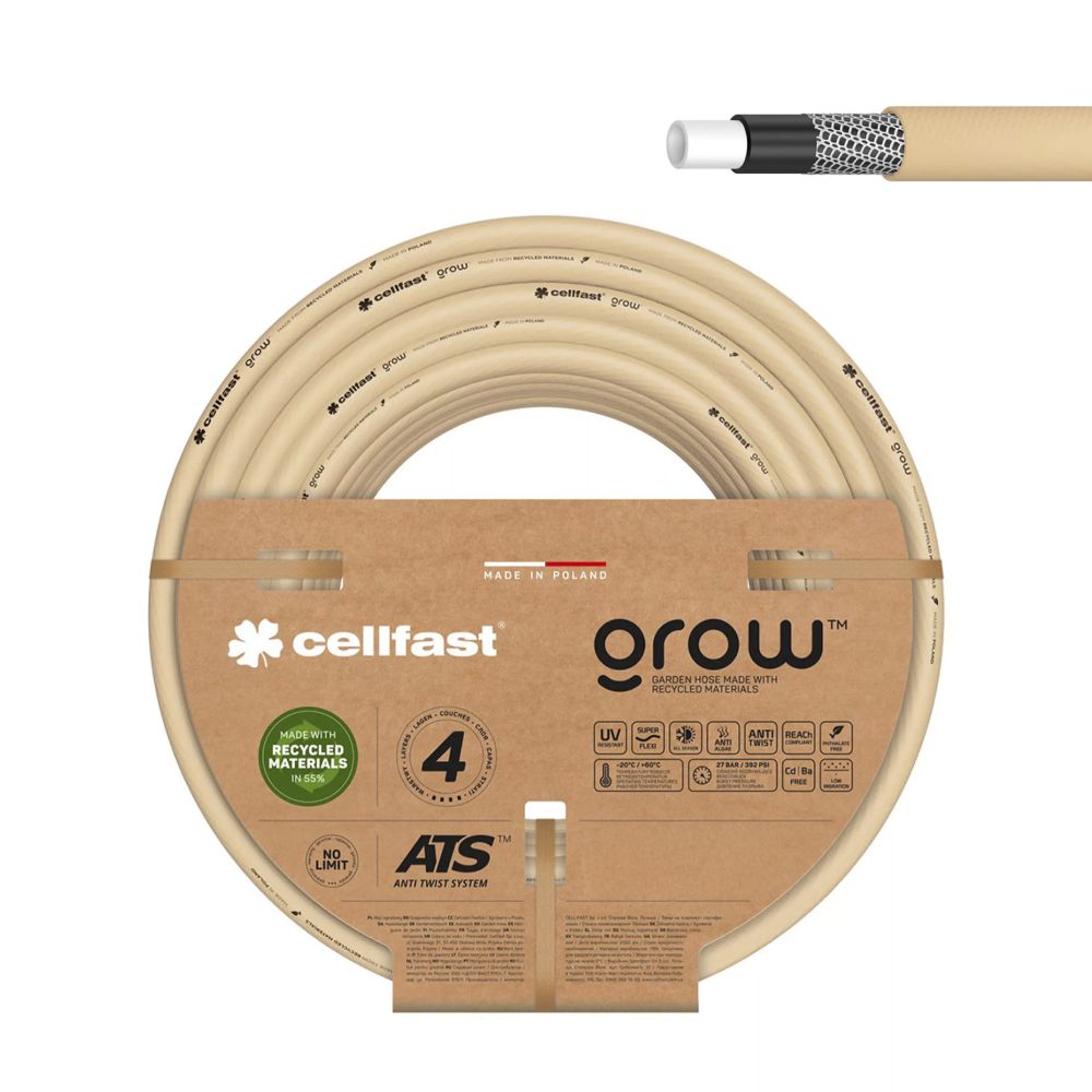 Manguera de jardín grow ø19 mm, ¾ pulg, 15 m