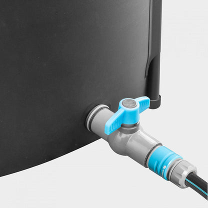 Depósito recolector para agua de lluvia plegable, capacidad de 250 l. ø 60 x 90 cm