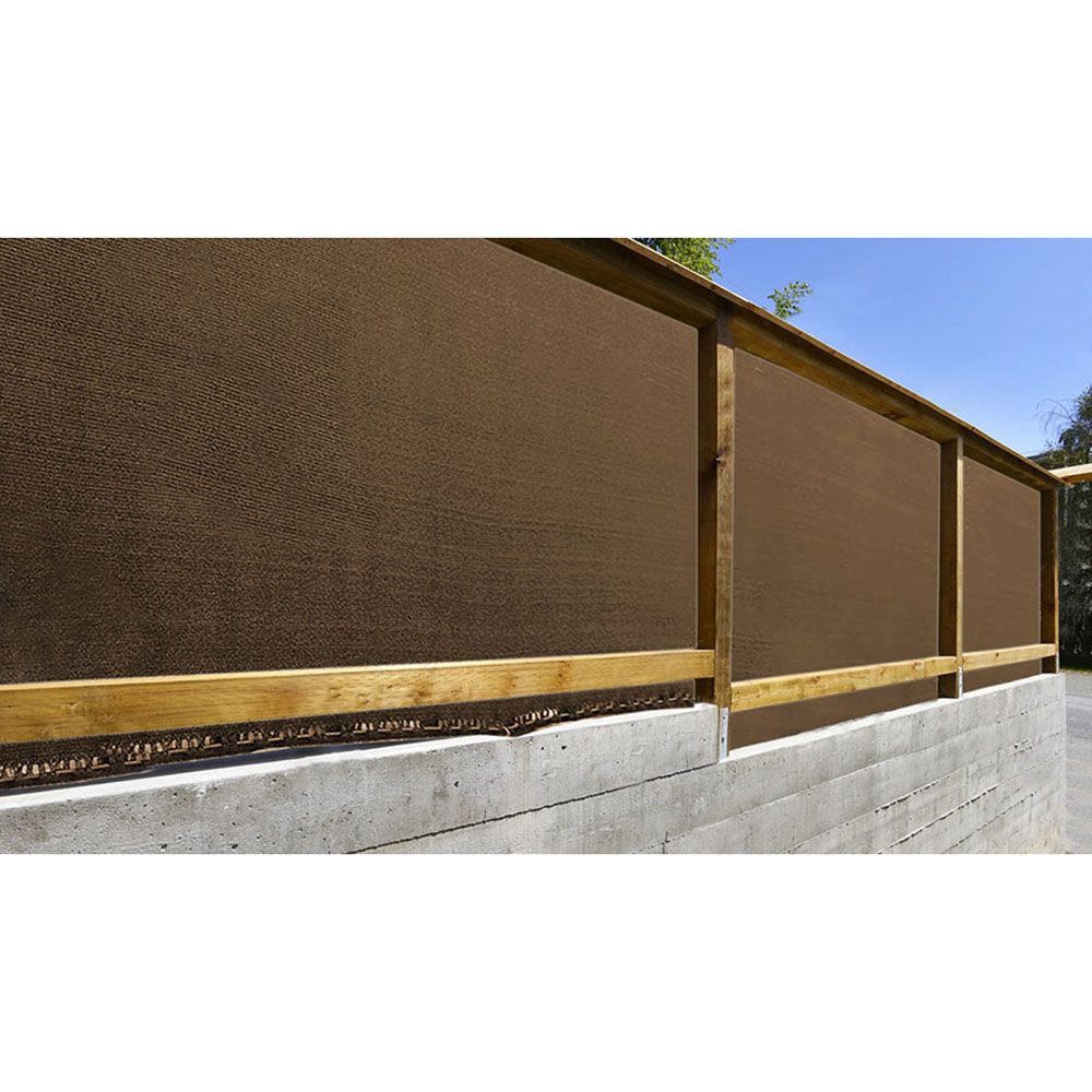 Malla ocultación marrón 1 x 5 m