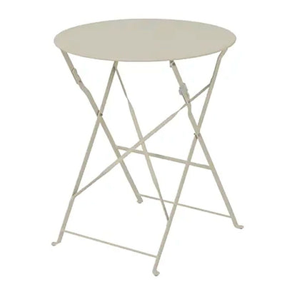 Conjunto de mesa y 2 sillas helsingborg, plegables, de acero, blanco