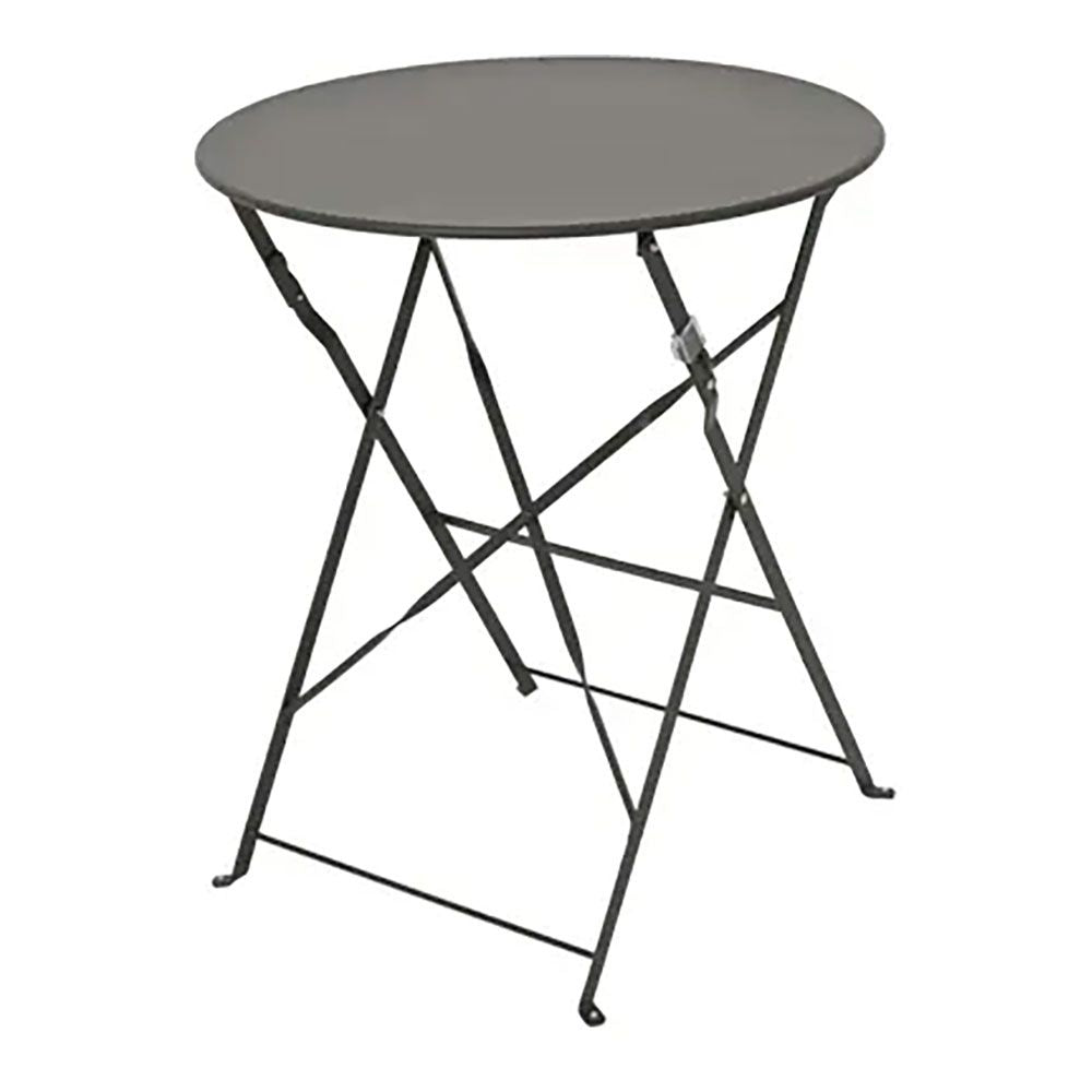 Conjunto de mesa y 2 sillas helsingborg, plegables, de acero, gris antracita