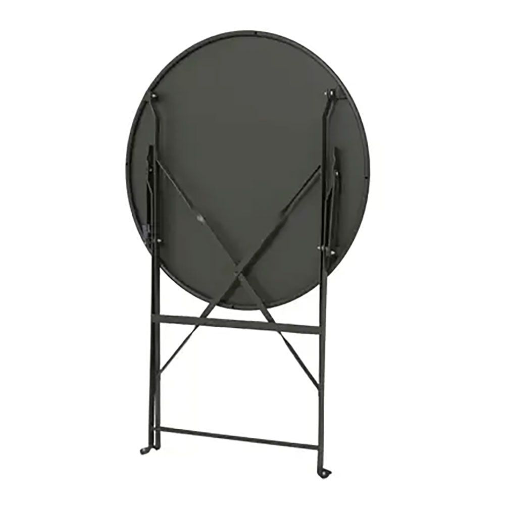 Conjunto de mesa y 2 sillas helsingborg, plegables, de acero, gris antracita