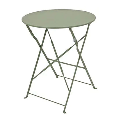 Conjunto de mesa y 2 sillas helsingborg, plegables, de acero, verde