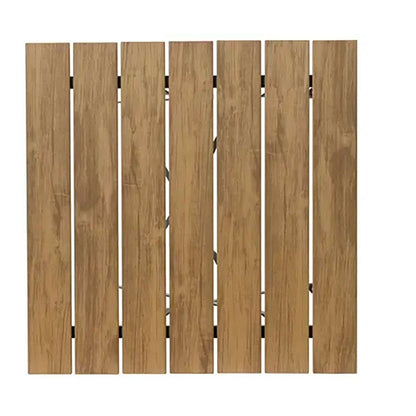 Conjunto de mesa y 2 sillas leeds, plegables, madera, marrón