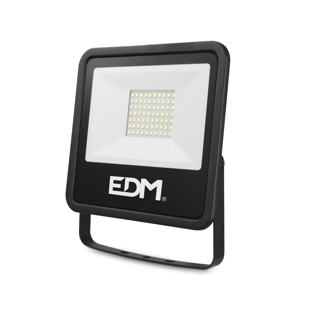 Foco proyector led 50 w 4000 lm 6400 k luz fría, black series - 19,2 x 17,5 x 2,9 cm