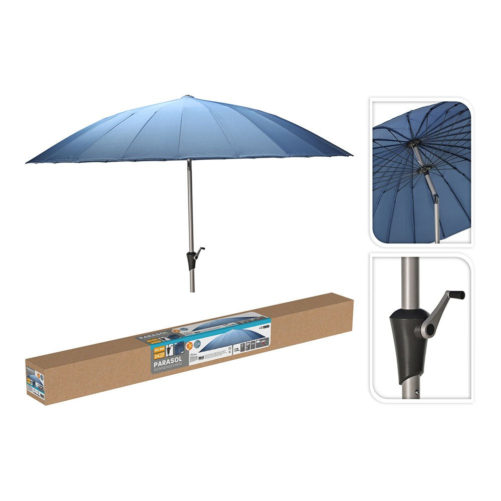 Parasol azul, ø280 x 248 cm