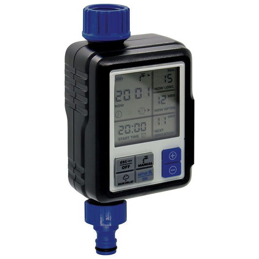 Programador de riego electrónico full-vision v2 con pantalla digital