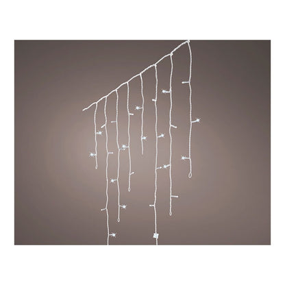 Cortina multifunción, exterior, led icicle, 240 leds, 5,8 m, luz fría