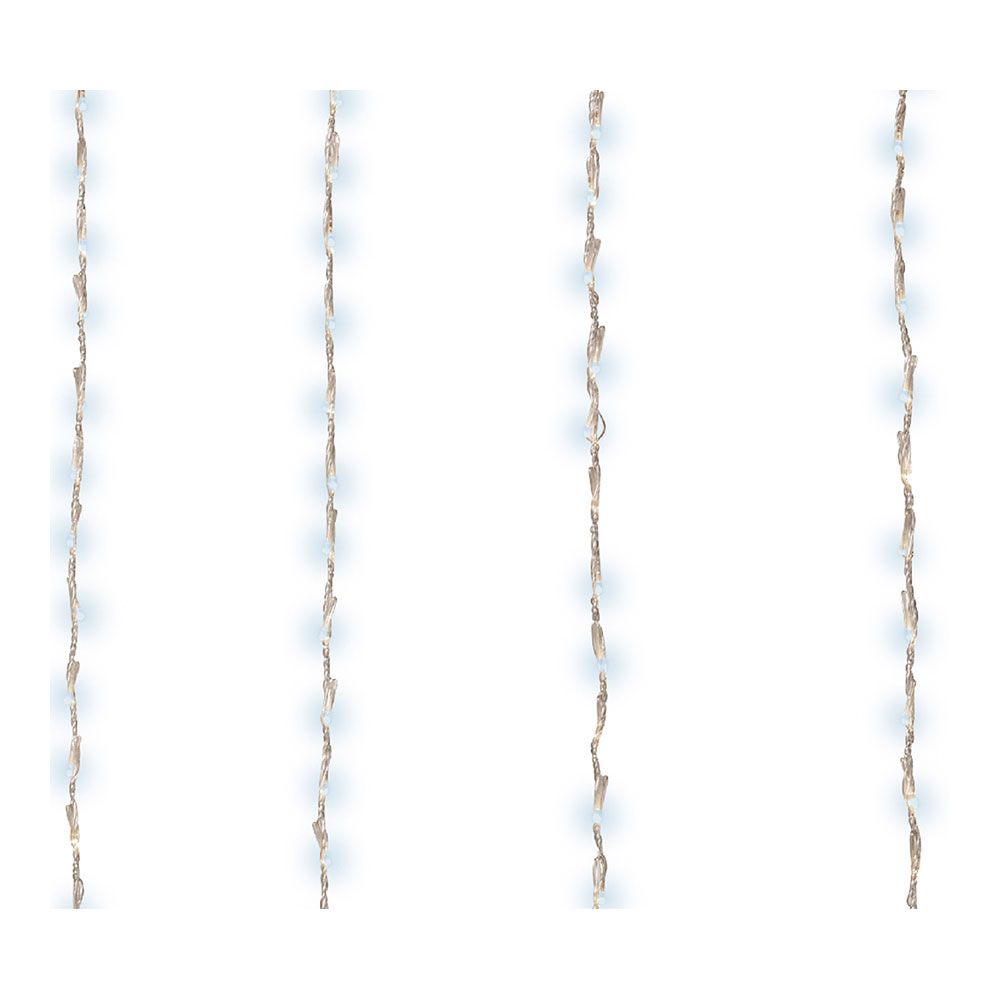 Cortina multifunción, exterior, para balcón, 220 leds, 2 x 1 m, blanco frío