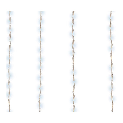 Cortina multifunción, exterior, para balcón, 220 leds, 2 x 1 m, blanco frío
