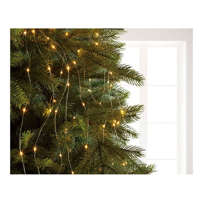 Guirnalda micro led fija, 640 leds, para árbol, luz cálida, exterior, tiras de 1,9 m