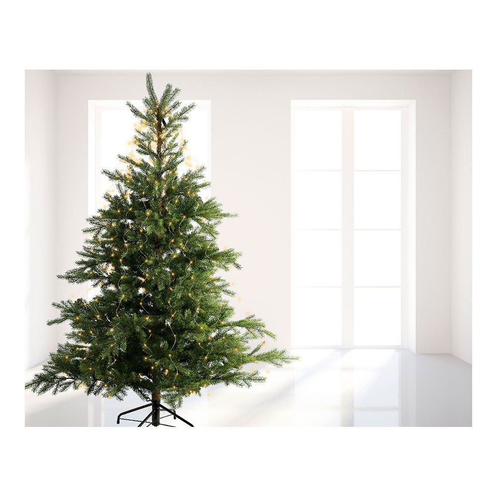 Guirnalda micro led fija, 640 leds, para árbol, luz cálida, exterior, tiras de 1,9 m
