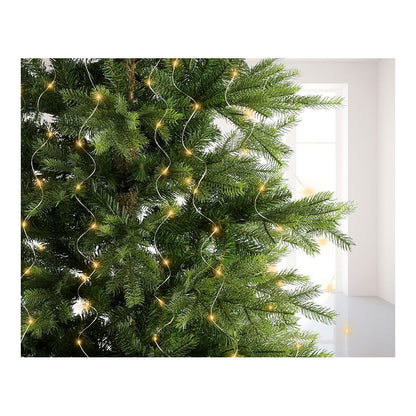 Guirnalda micro led fija, 640 leds, para árbol, luz cálida, exterior, tiras de 1,9 m