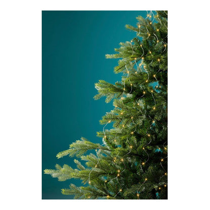 Guirnalda micro led fija, 640 leds, para árbol, luz cálida, exterior, tiras de 1,9 m