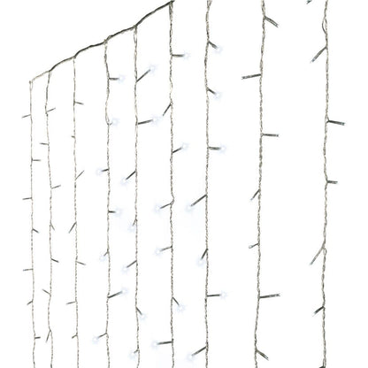 Cortina multifunción, exterior, 240 leds, 2,2 x 1,5 m, blanco frío