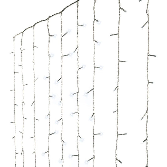 Cortina multifunción, exterior, 240 leds, 2,2 x 1,5 m, blanco frío